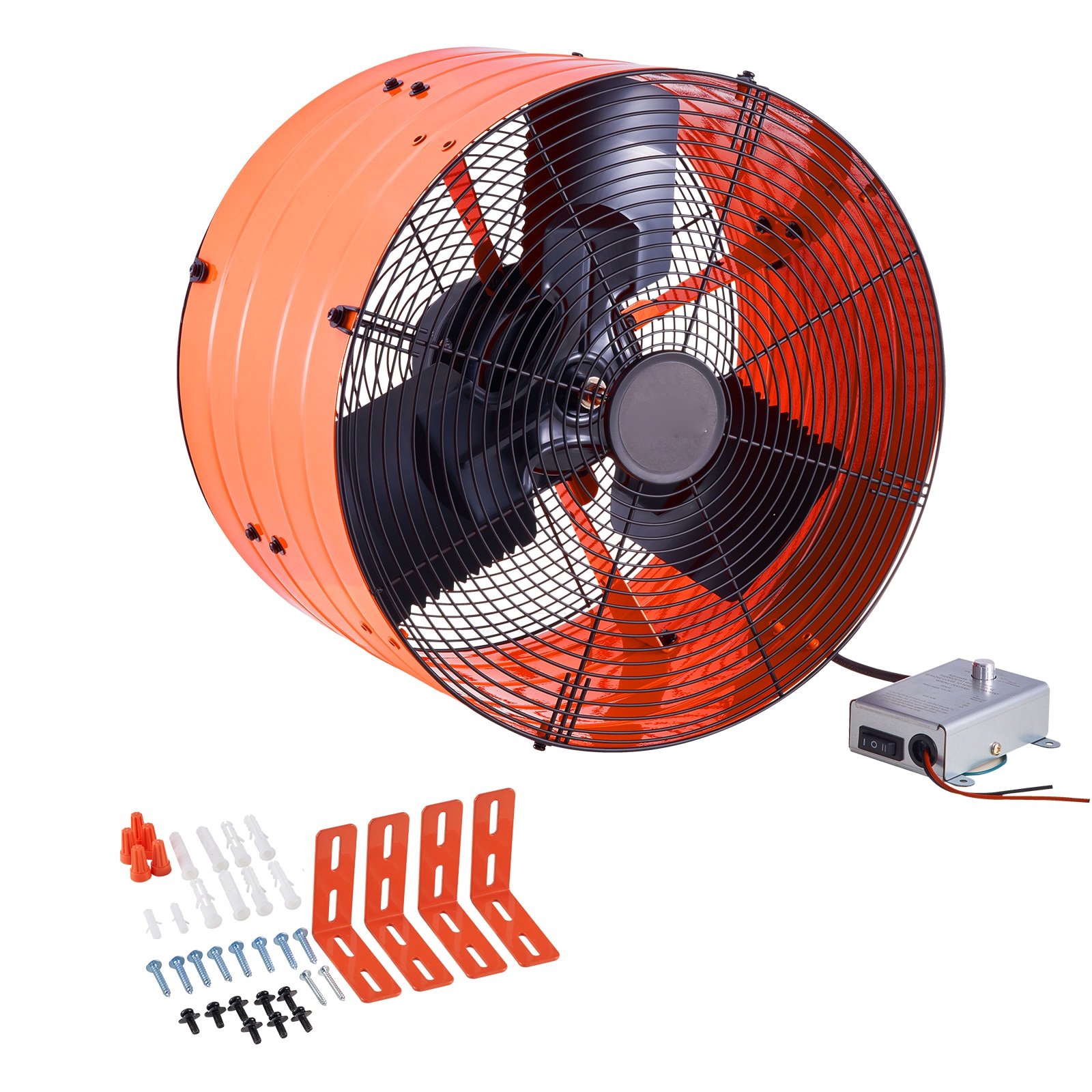 Gable Mount Attic Exhaust Fan With Adjustable Thermostat 16 Inch_voghion.com